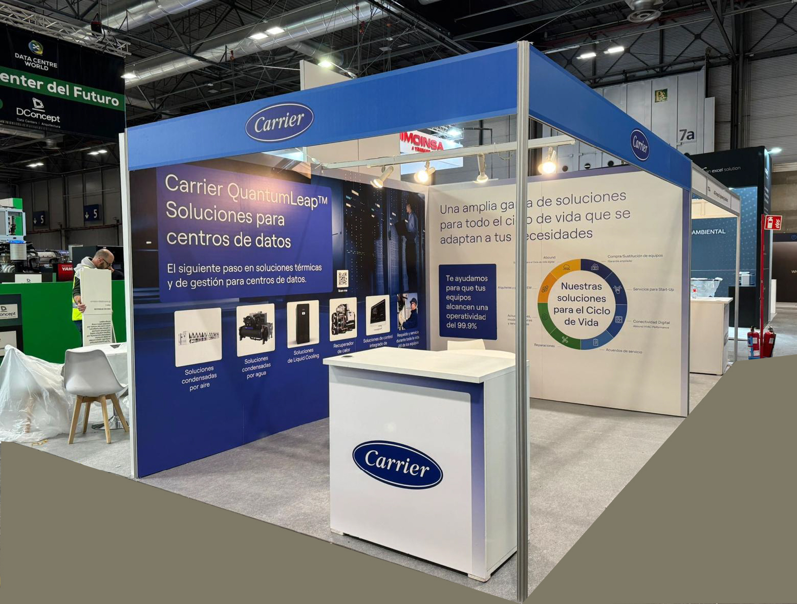 Panel en cartón pluma para stand